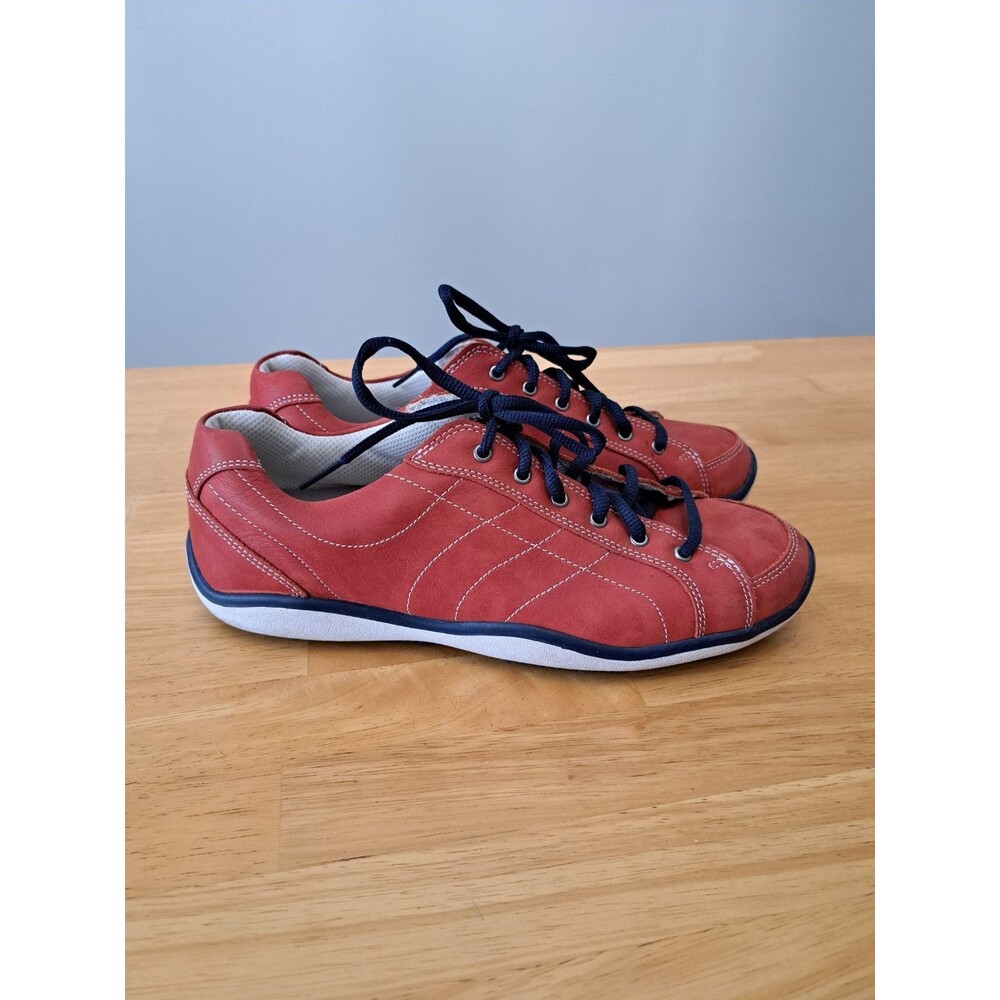 FootJoy LoPro Collection Red Leather Spikeless Golf Shoes Women’s Sz 8.5 US/39EU